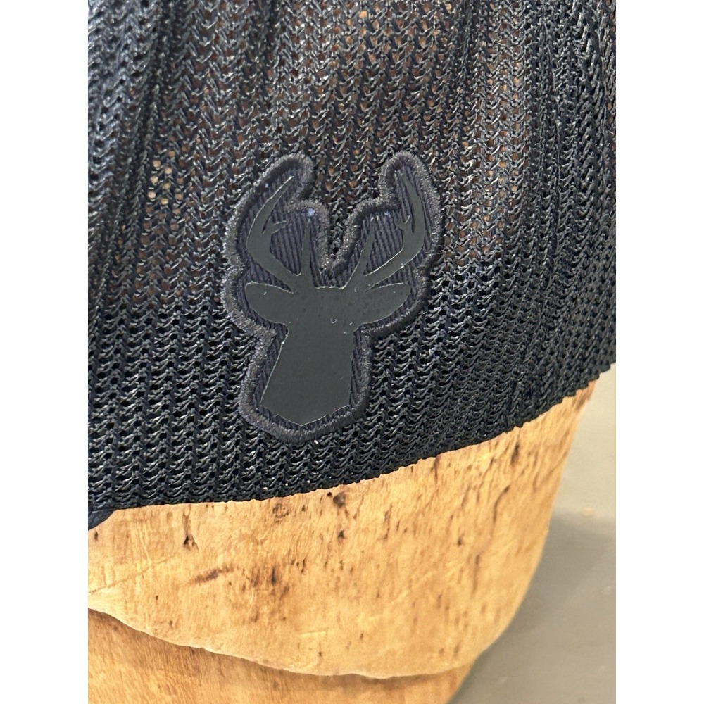 Columbia Black PHG With Antler Logo Cotton/Mesh Hat Size S/M - Picture 3 of 5
